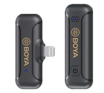 Boya By-WM3T2-D1 Digital True-Wireless Microphone System with Lightning Connector for iOS Mobile Dev