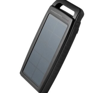 20000mAH Solar Power Bank with 2.1A USB Port & Led Light